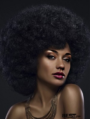 Short Afro Curly Wig with Bangs – Natural-Looking Curly Hair Wig for a Stylish, Effortless Look