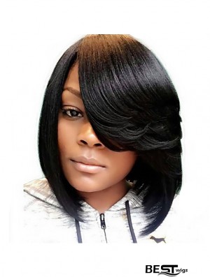 Premium Synthetic Bob Wigs for Women - Heat Resistant, African American Style with Side Bangs - Ideal for Costumes