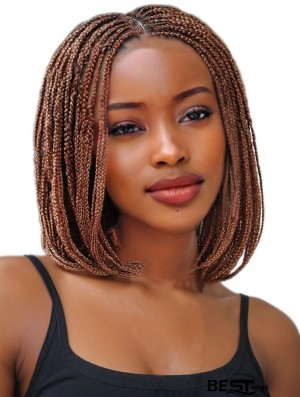 African American Women’s Synthetic Brown Bob Braided Wig