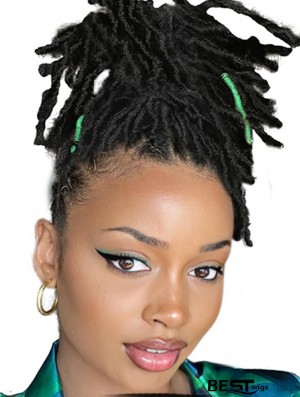 Capless Faux Short Braided Wig for Black Women - Natural Look