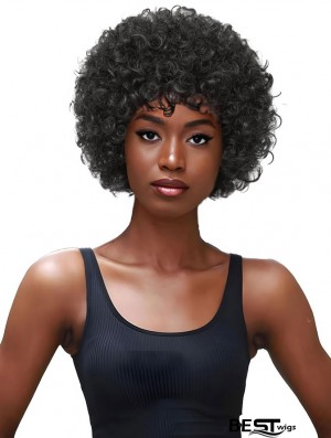 Burgundy Afro Wig Glueless Wear-and-Go Full Wig for Parties