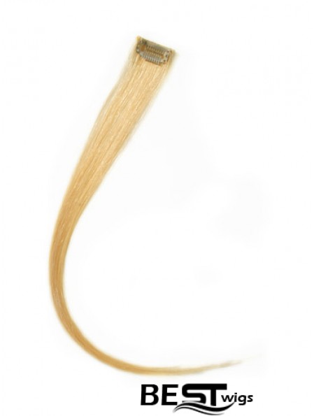 Trendy Blonde Straight Remy Human Hair Clip In Hair Extensions