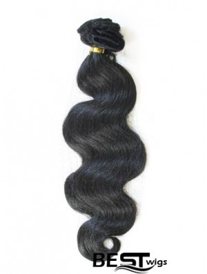 Tape In Hair Extensions With Remy Black Color Wavy Style