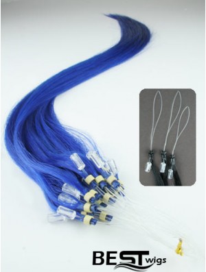 Affordable Black Straight Micro Loop Ring Hair Extensions