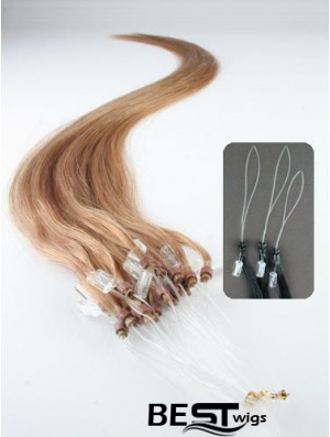 Popular Blonde Straight Micro Loop Ring Hair Extensions