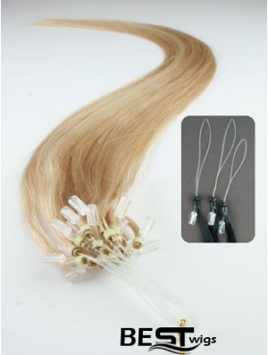 Gorgeous Blonde Straight Micro Loop Ring Hair Extensions