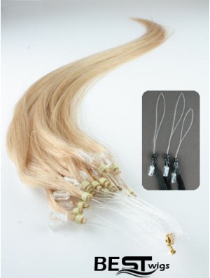 Ideal Blonde Straight Micro Loop Ring Hair Extensions