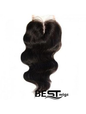 High Quality Black Long Wavy Lace Closures