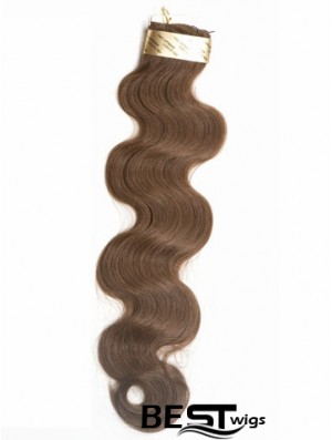 Brown Wavy Stick/I Tip Hair Extensions