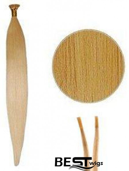 Blonde Straight Stick/I Tip Hair Extensions