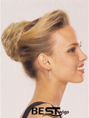 Blonde Red Wraparound Ponytail