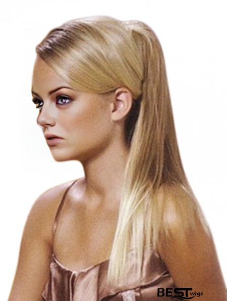 Perfect Blonde Straight Synthetic Clip In Hairpieces