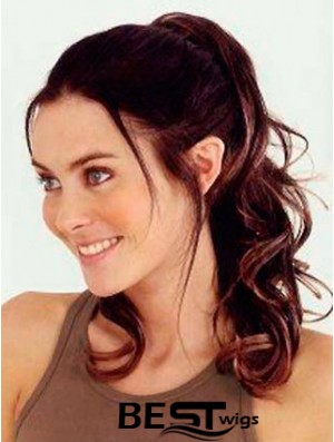 Trendy Wavy Auburn Ponytails