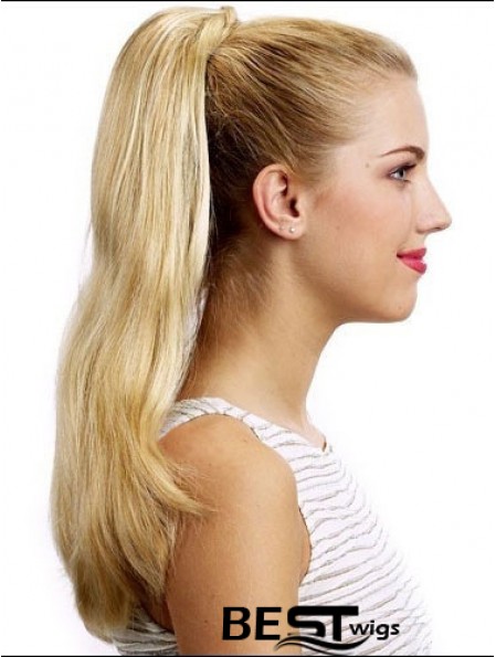 Stylish Straight Blonde Ponytails