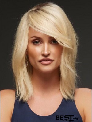 Blonde Layered Wavy 14 inch Buy Human Hair Wigs