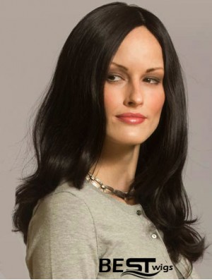 Wavy Wig With Capless Layered Cut Long Length Black Color