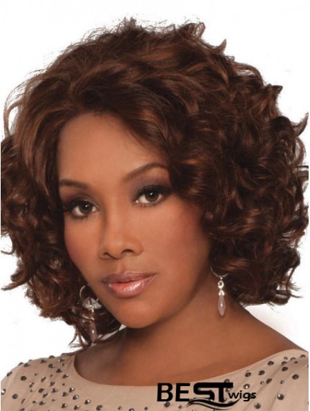 Indian Remy Lace Front Chin Length Curly Style African Styles