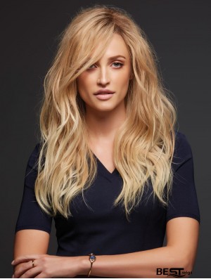 Remy Human 100% Hand Tied Blonde Human Wigs CA