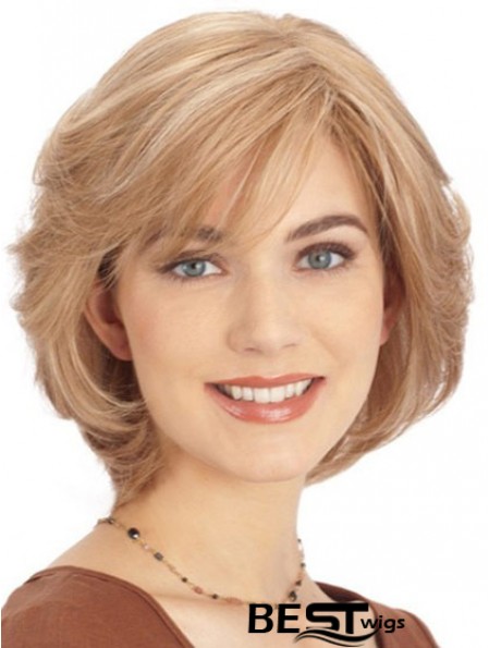 Human Hair Lace Front Monofilament Top Wigs Blonde