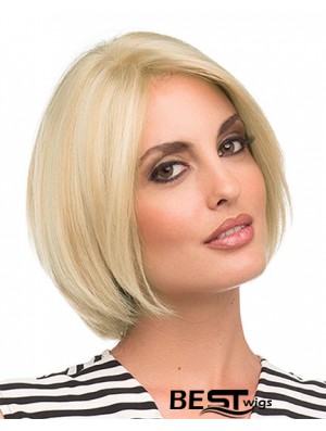 Chin Length Blonde Fashion 10 inch Straight Bob Wigs