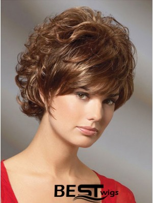 Curly Auburn Gorgeous Short Classic Wigs