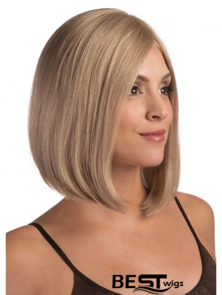 Lace Front Chin Length Straight Blonde Fashionable Bob Wigs