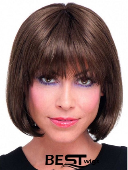  IncLace Frontible Auburn Straight Chin Length Remy Human Lace Wigs