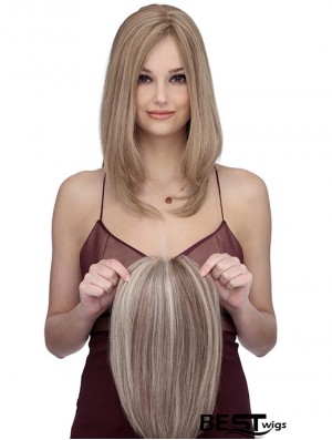 Shoulder Length Straight Without Bangs Cheap Blonde Lace Front Wigs