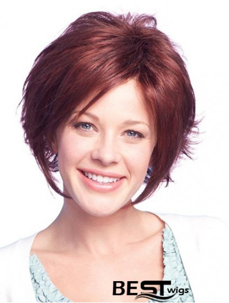 Chin Length Auburn Amazing 11 inch Straight Bob Wigs