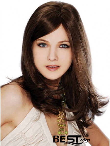 Straight Layered 100% Hand-tied Brown Best Long Wigs