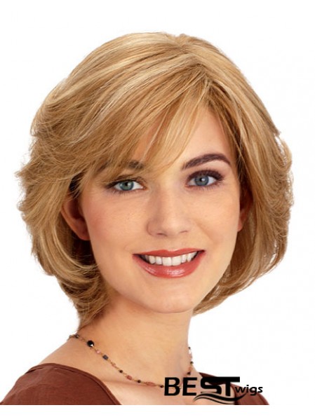 10 inch Blonde Chin Length Layered Wavy Sassy Lace Wigs