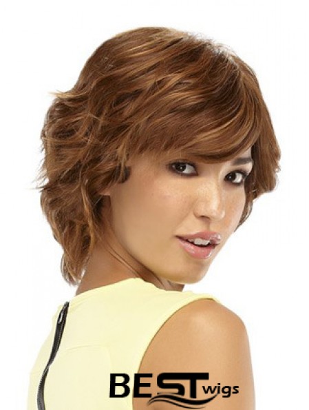 Wavy Auburn Style Short Classic Wigs