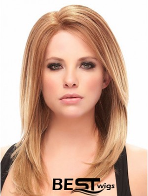 Auburn Shoulder Length Trendy Straight Without Bangs Lace Wigs