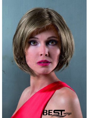 Lace Front Chin Length Straight Brown Discount Bob Wigs