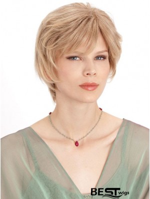 Monofilament Straight Layered Chin Length 8 inch Incredible Human Hair Wigs