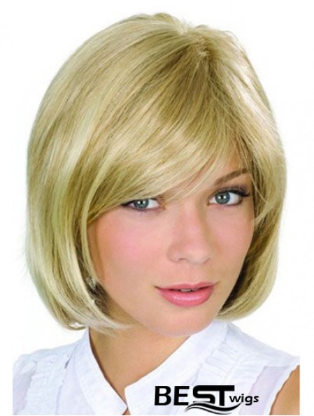 Chin Length Blonde High Quality 10 inch Wavy Bob Wigs