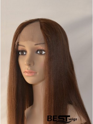 20 inch Lace Front Straight Auburn Exquisite U Part Wigs For Sale