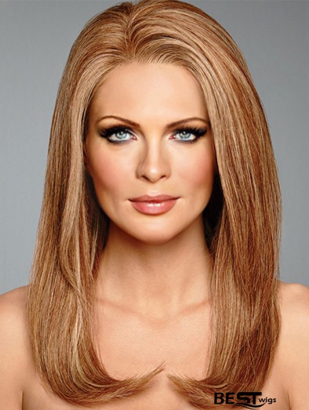 Long Straight 16 inch 100% Hand-tied 100% Human Hair