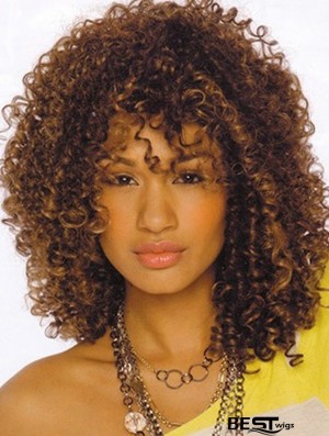 Wigs For African American Women Layered Cut Shoulder Length Kinky Style