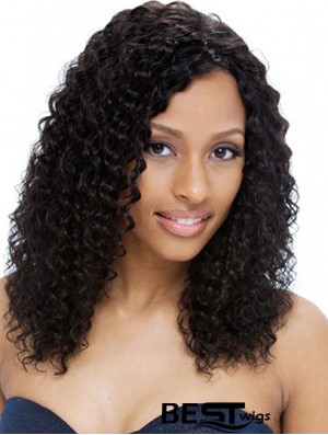 Human Full Lace Wigs UK Black Color Curly Style