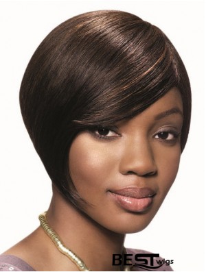 Short Brown Straight Bobs Top African American Wigs