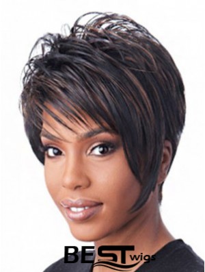 Cspless Black Short Straight Layered African American Hairstyles
