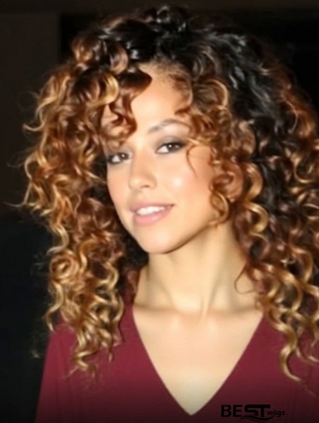 Top Long Brown Kinky Capless  Wigs