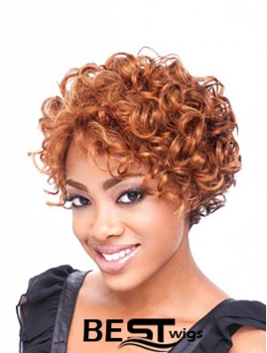 Short Curly African Wig Curly Style Shoulder Length Boycuts Full Lace