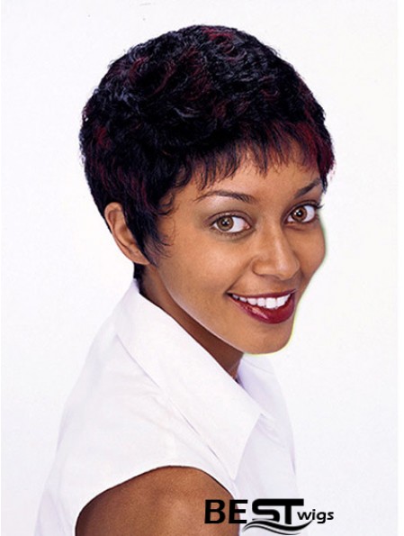 Short Wigs For African American Women Curly Style Auburn Color Bobcuts