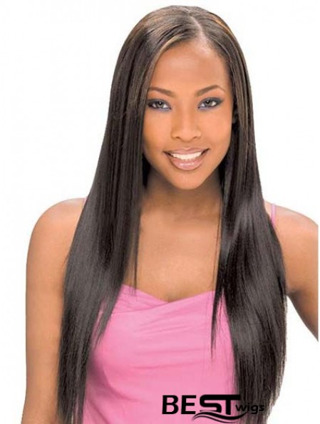 Fabulous Long Straight 22 inch Synthetic Glueless Lace Front Wigs