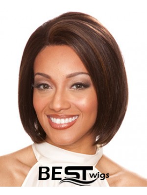 Human Hair Lace Fronts Chin Length Straight Style Bobs Cut