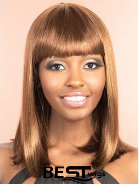 Cheap African Wigs Straight Style Bobs Cut Shoulder Length