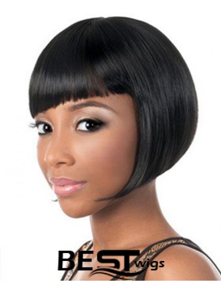 Short Black Yaki Bobs New African American Wigs