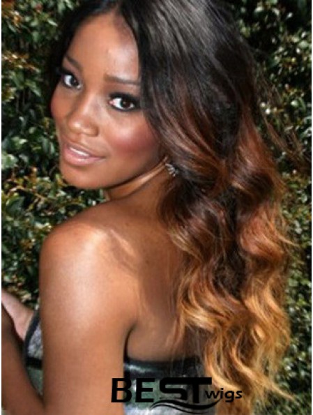 Long Wavy Without Bangs Lace Front 24 inch Incredible Black Women Wigs